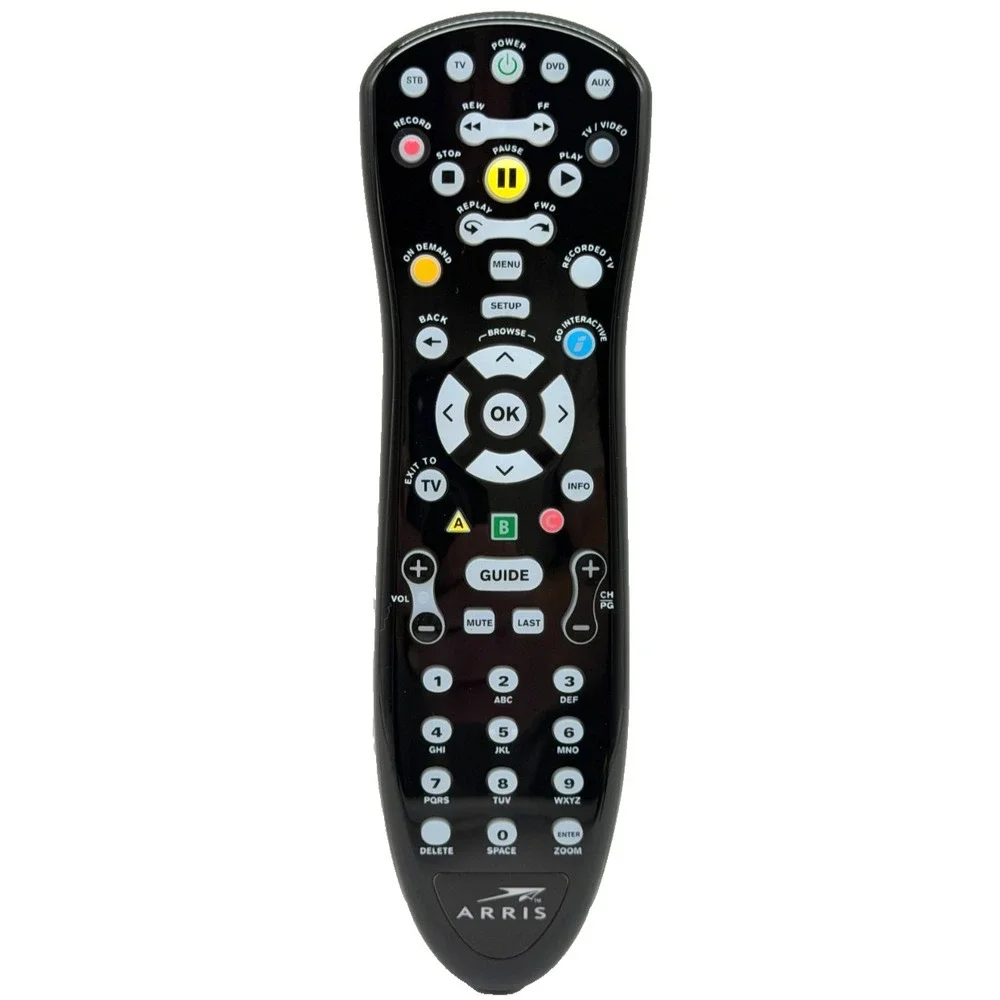 NEW Arris MXv4 IR Cable Remote Control OEM URC-6250BC0-0010-R TV DVD AUX